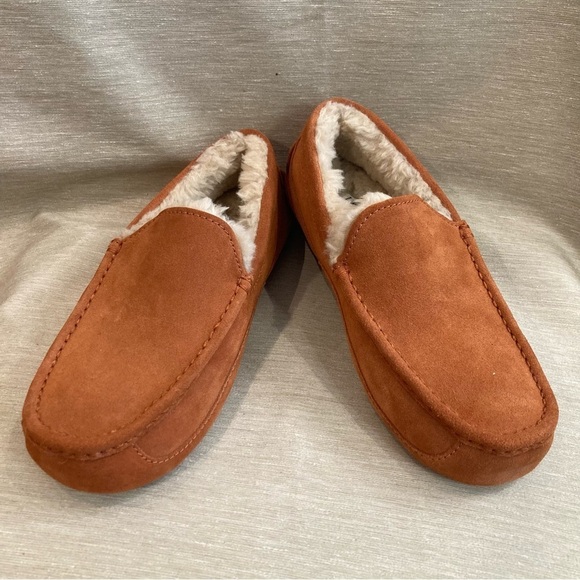 UGG Sz 8 Ascot  Lumber Everyday Go-To Wool Lining Cozy Slipper Loafer NEW W/ TAG - Picture 1 of 13